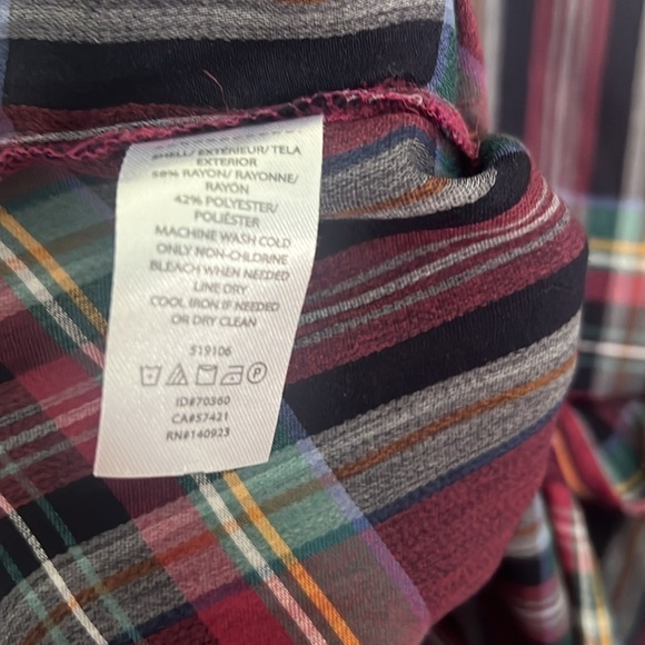 LOFT - Sleeveless Plaid Ruffle Top – XSmall - Picture 7 of 8